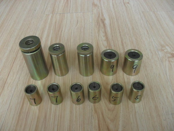 YJM barrel and wedge anchorage for spiral ribbed PC wire, alloy steel post tension anchor for 4mm-9mm prestressed wire